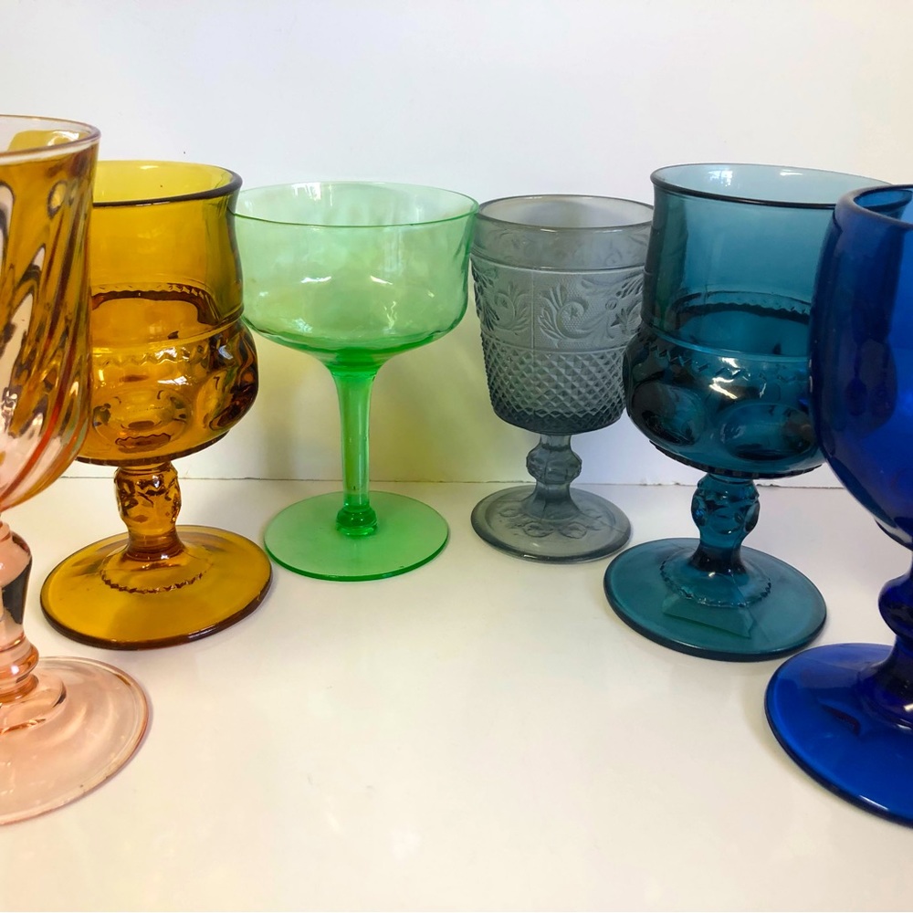 Vintage Glassware (Goblets, Coupes, Wine and Martini Glasses)- Message for sets